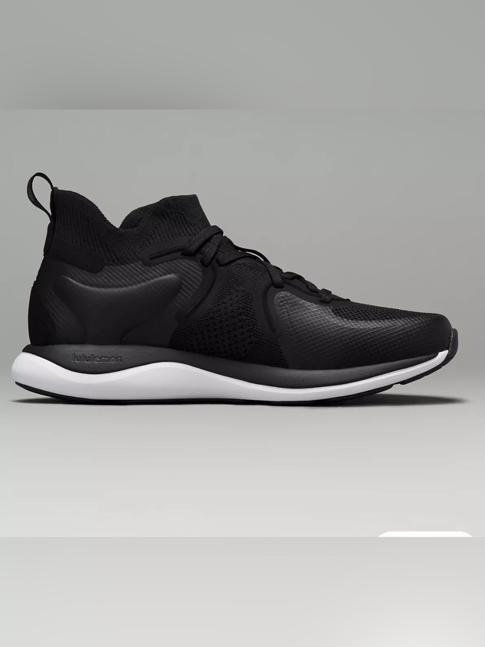 lululemon athletica Women's Black Knit Slip-On Running Shoes - Picture 4 of 12